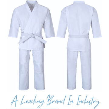 Karate Uniform 8.5oz Medium Weight For Kids & Adults Student Martial Arts Gi With Free White Belt