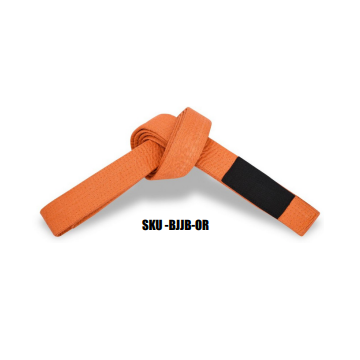BJJ Belts For Kids & Adults, Solid Color Belts With Sleeve Bar for Ranking Stripes