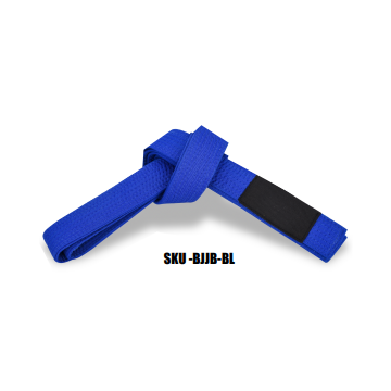 BJJ Belts For Kids & Adults, Solid Color Belts With Sleeve Bar for Ranking Stripes