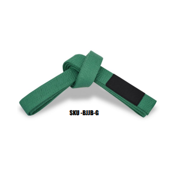 BJJ Belts For Kids & Adults, Solid Color Belts With Sleeve Bar for Ranking Stripes