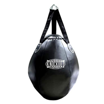 Filled 60 lbs Wrecking Ball Heavy Punching Bag for Home Gym Training & Body Snatcher, Muay Thai MMA Fitness Kickboxing
