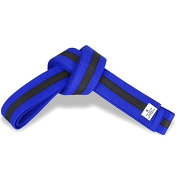 Black Strip Karate Belts with 9 Rows of Stitching, Ideal for Traditional Karate, MMA, Judo, Taekwondo