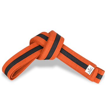 Black Strip Karate Belts with 9 Rows of Stitching, Ideal for Traditional Karate, MMA, Judo, Taekwondo
