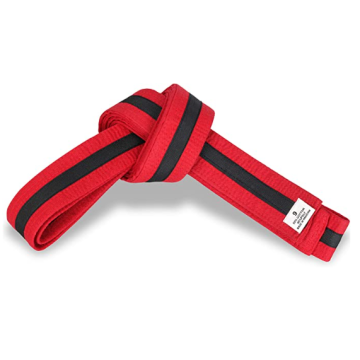 Black Strip Karate Belts with 9 Rows of Stitching, Ideal for Traditional Karate, MMA, Judo, Taekwondo