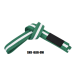 BJJ Belts For Kids & Adults, White Strip Belt With Sleeve Bar for Ranking Stripes