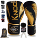 Knockout Elite Boxing Gloves with Hand Wraps and Mouth Guard for Men, Women Muay Thai, Kickboxing, Youth Heavy Bag Workouts, and Home Gym Training