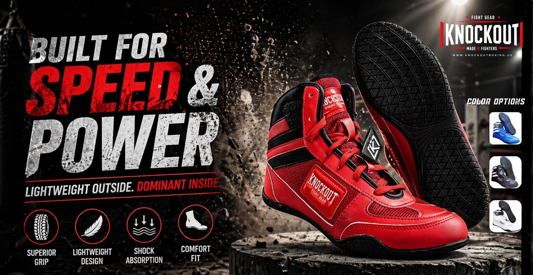 Boxing Shoes - Built for Speed and Power